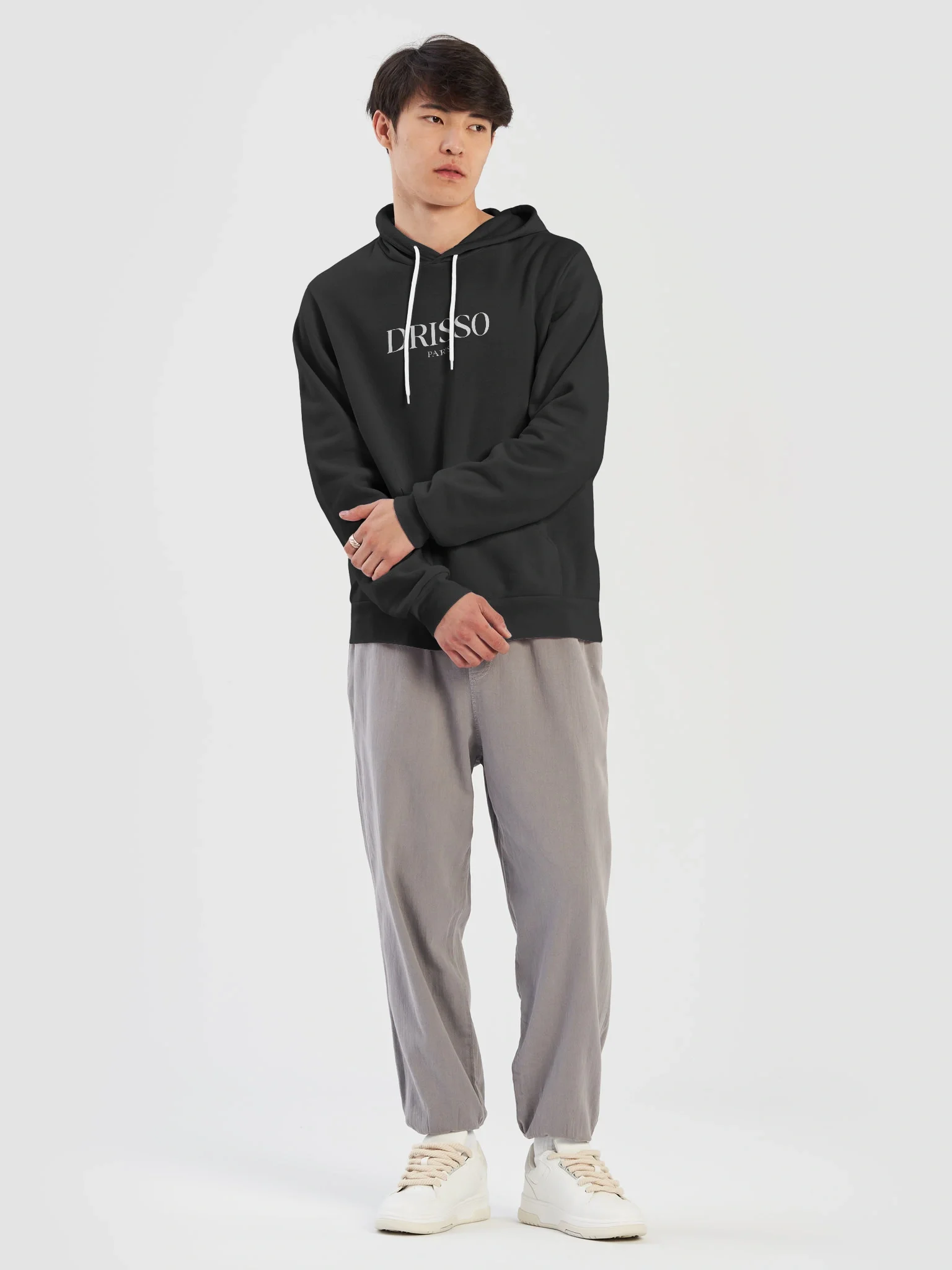 Drisso Paris™ Black Bella+Canvas Supersoft Hoodie product image (7)