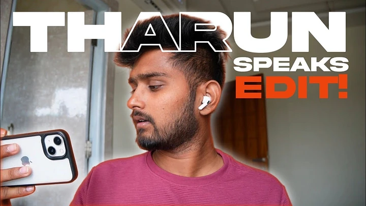 Tharun Speaks Video Editing product image (1)