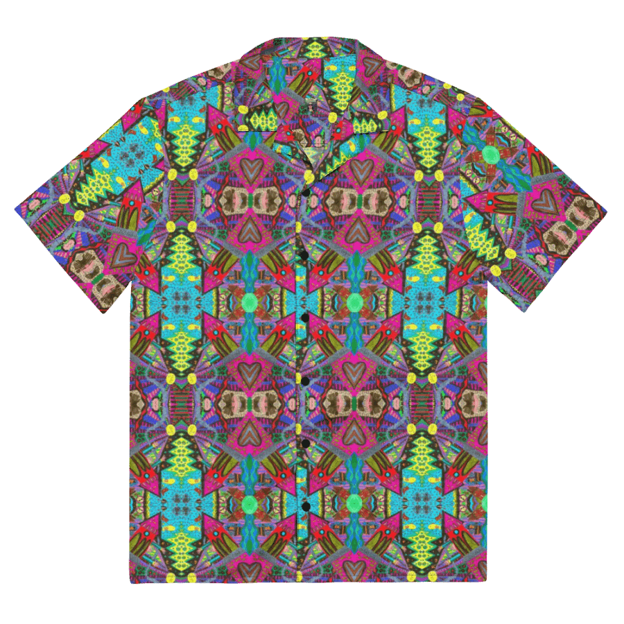 Abstract Doodle Art Tower Moment Unisex Hawaiian Shirt product image (2)
