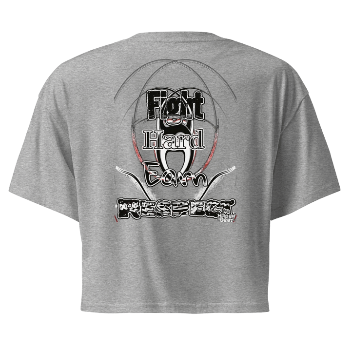 Fight Hard Earn Respect - Embroidered - Women's Premium Crop Top product image (1)