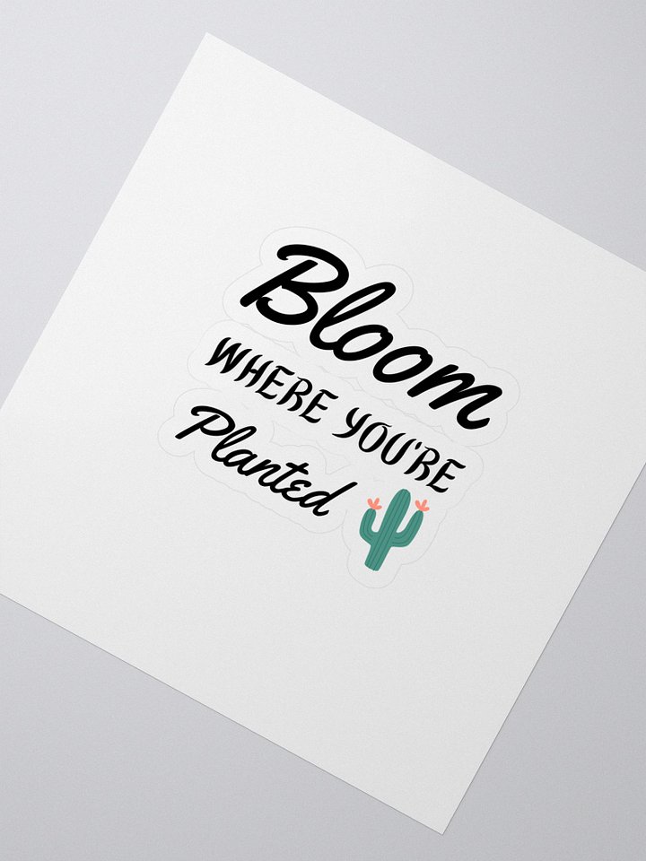Blooming Cactus Kiss Cut Stickers product image (2)