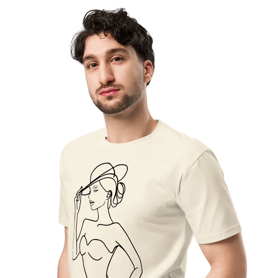 Elegance in Line AS Colour Unisex Premium T-Shirt white version product image (7)