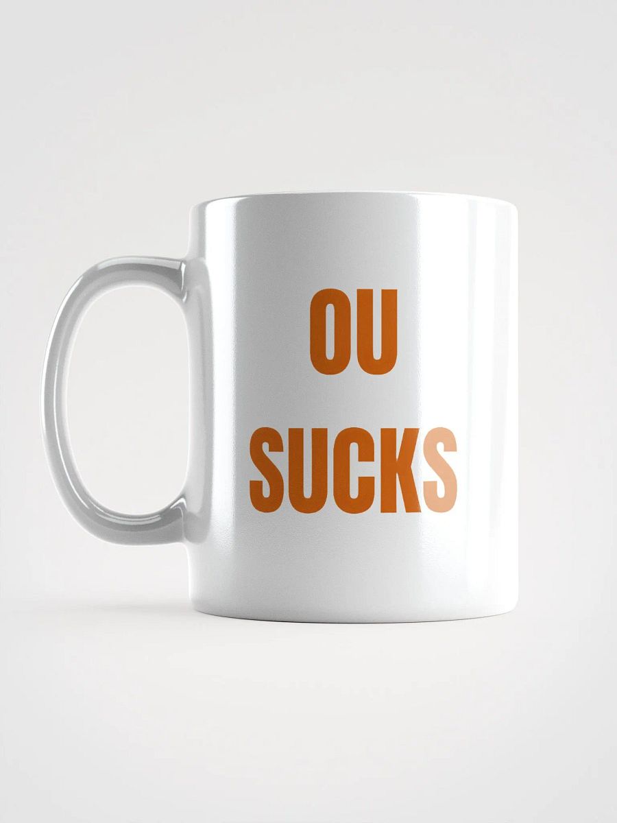 OU SUCKS Red River Rivalry Glossy White Mug product image (6)