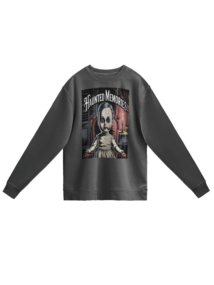 Midnight Veil Designs 'Haunted Memories' Unisex Pigment Dyed Sweatshirt – S-3XL product image (1)