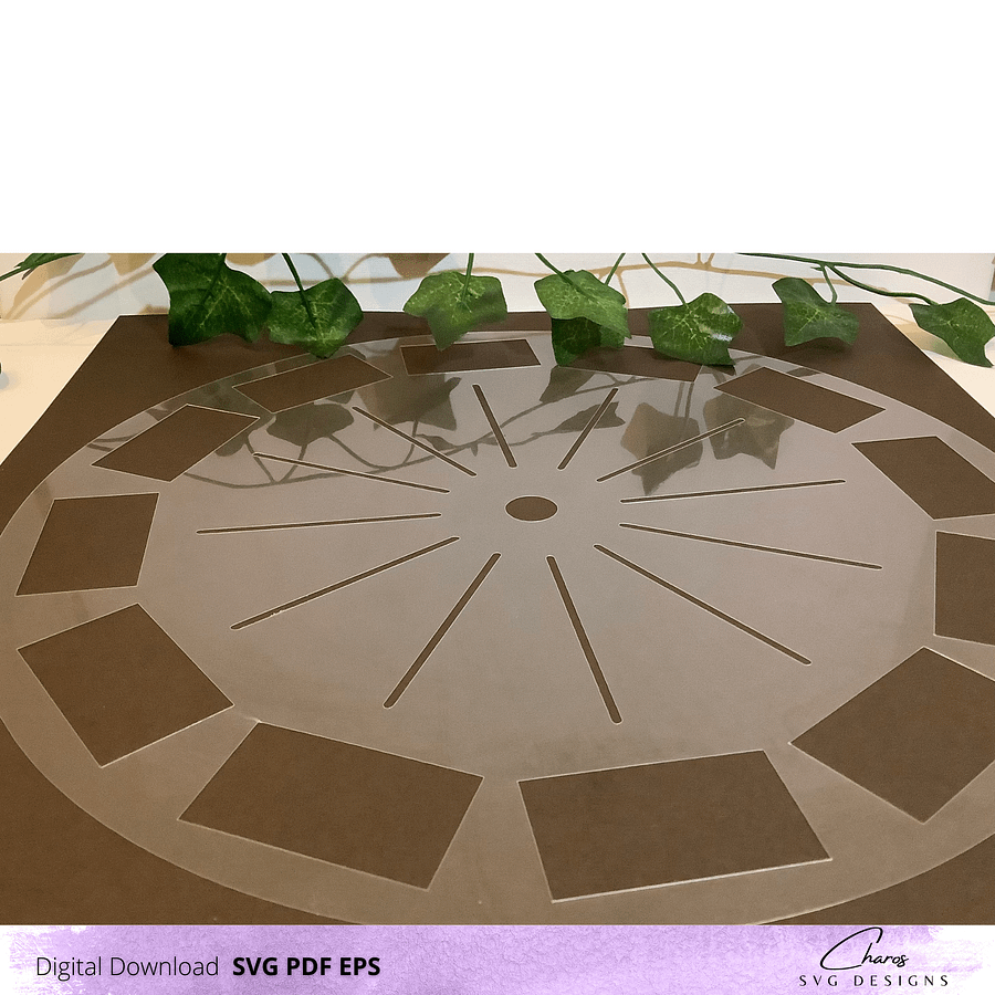 Universal Scalable Clock Stencil SVG | DIY Clock Design Template product image (4)