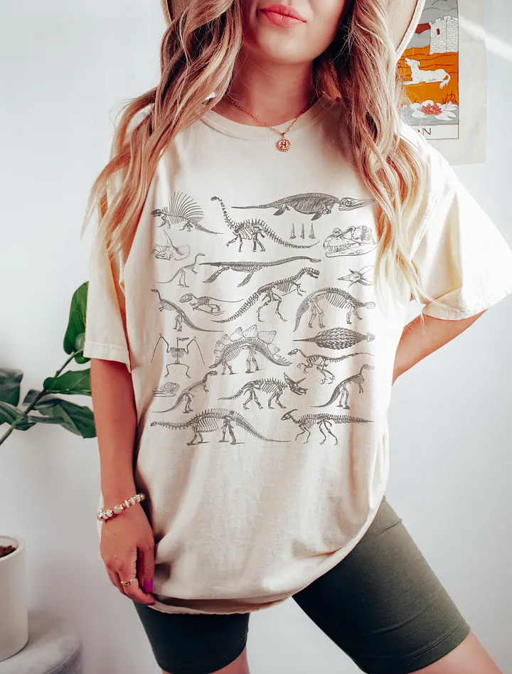 Dinosaur Bones and Skeletons Tee | T-Shirt for Paleontology, Osteology, Dino Fossils, & Prehistoric Enthusiasts product image (11)