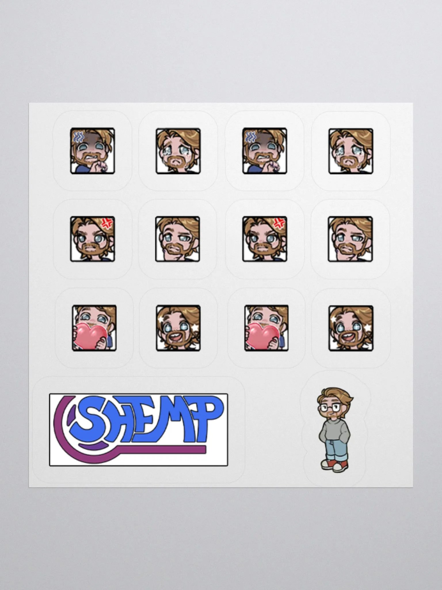 Emote Stickers (Plus 2 Bonus Stickers!) product image (1)