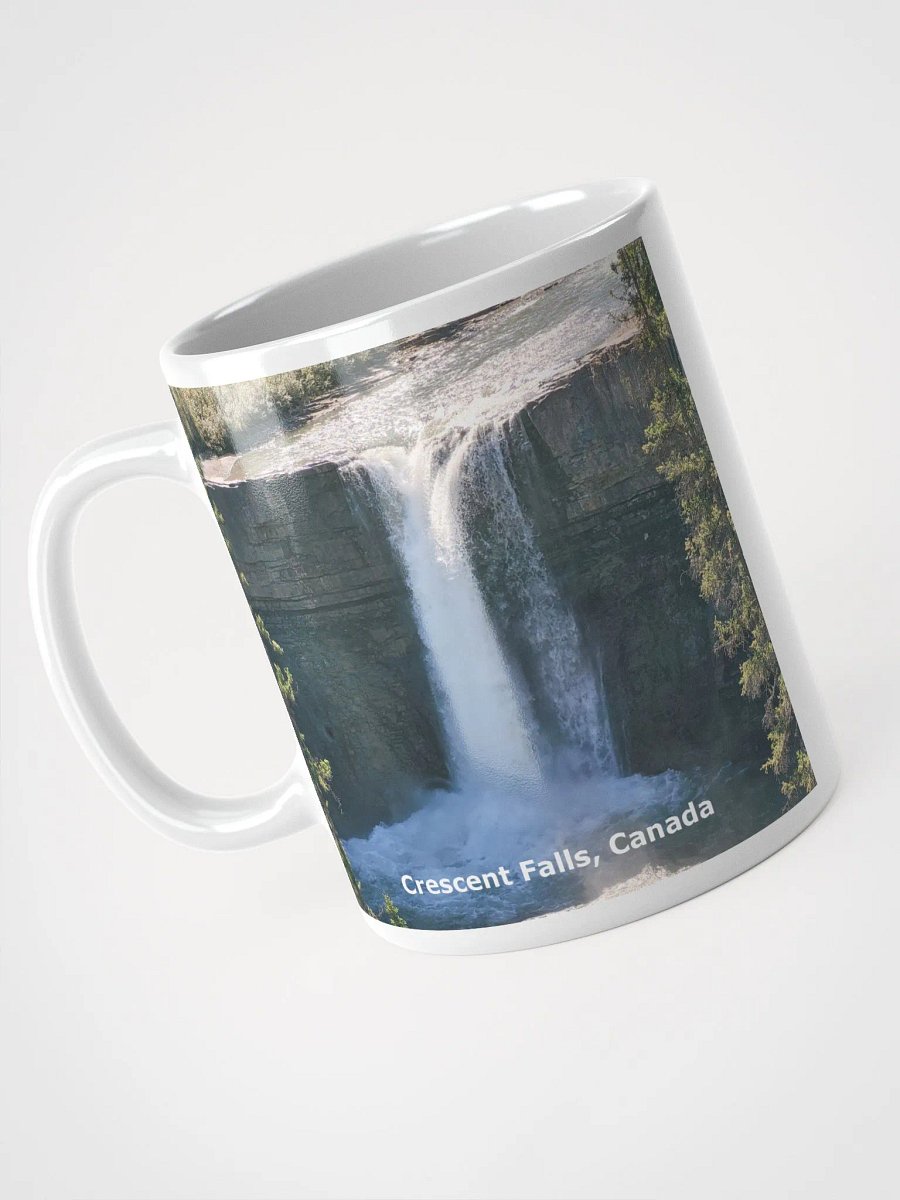 White Glossy Mug - Crescent Falls product image (3)