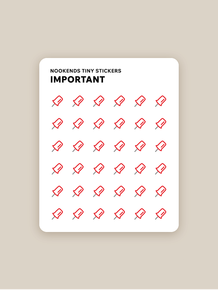 Tiny Stickers: Important FREEBIE product image (1)