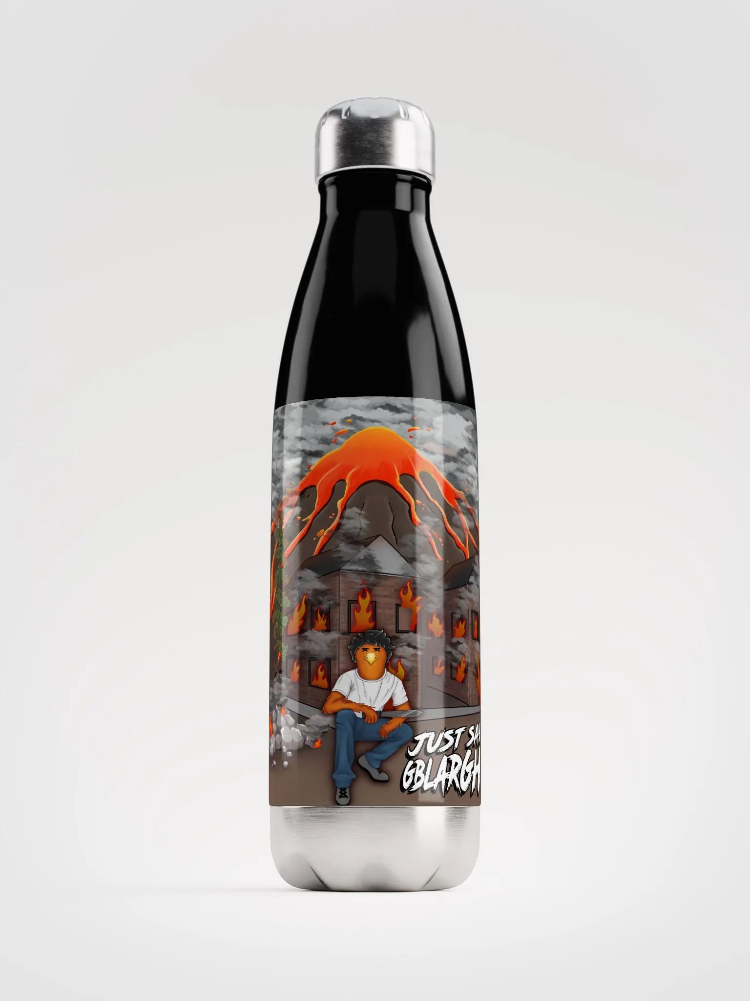 Just Say Gblargh! Poster Art Water Bottle product image (2)