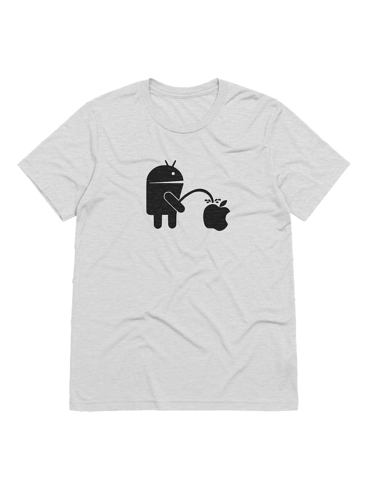 Android Peeing on Apple Logo T-Shirt product image (2)