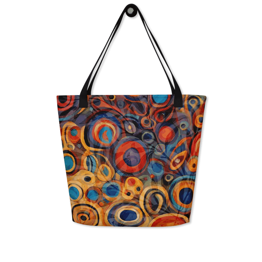 klimt inspired all over print tote for arty men and ladies product image (3)