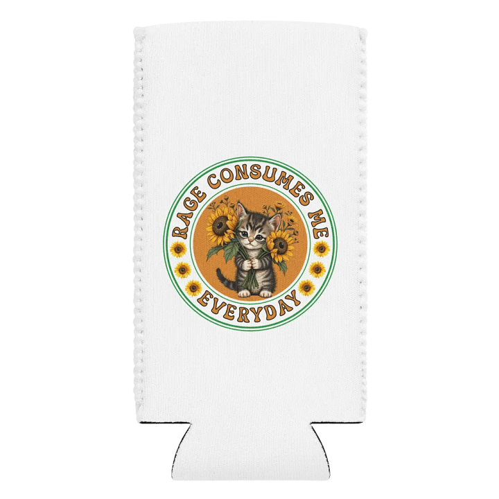 Rage Consumes Me Everyday Cat & Sunflowers Can Cooler product image (2)
