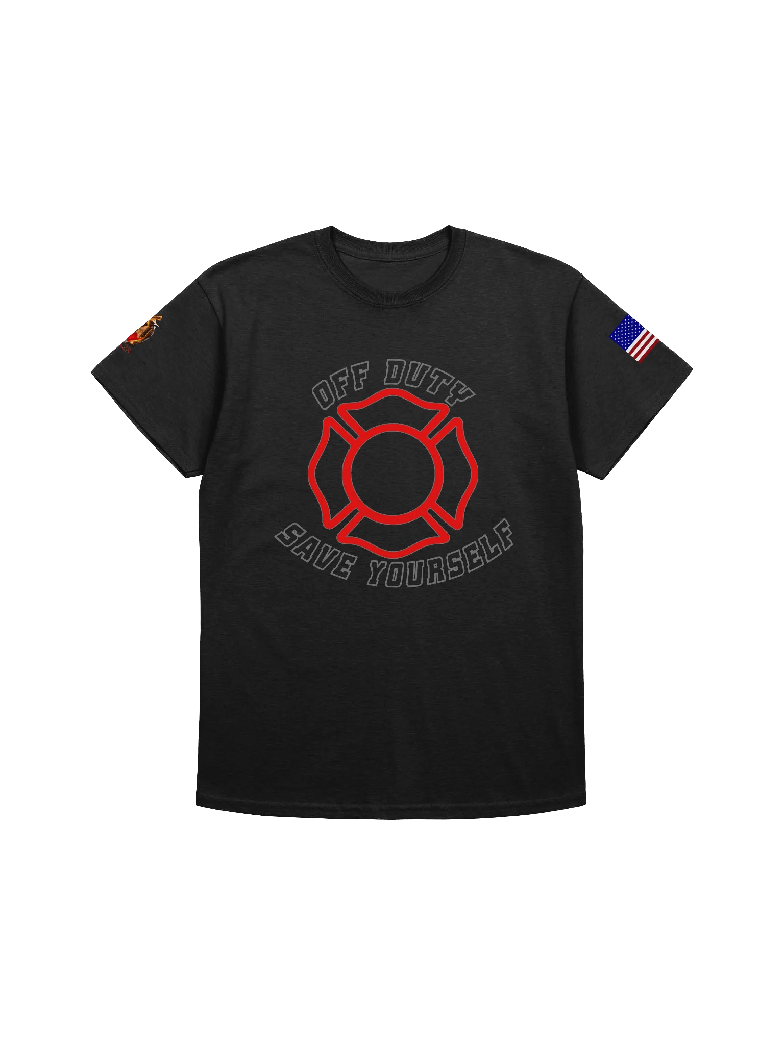 "Off Duty, Save Yourself" Fire T-Shirt product image (4)