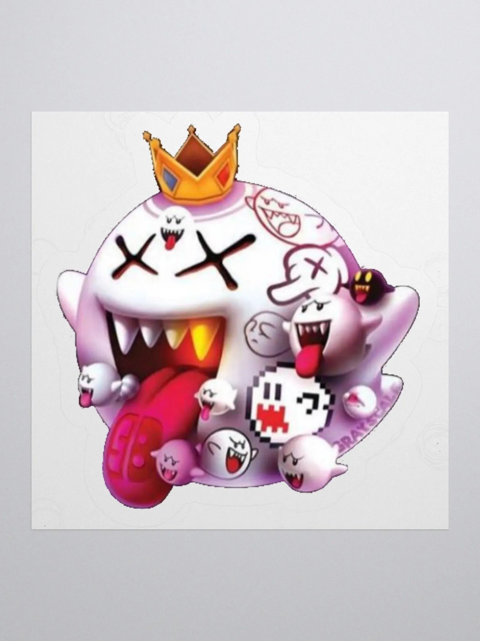 Smashed Brothers King Boo Slap Sticker product image (1)