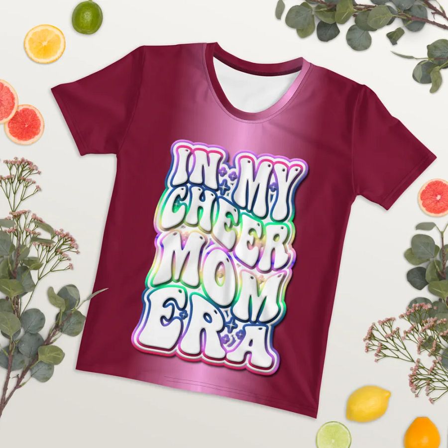 My Cheer Mom Era All Over Print T-shirt product image (7)