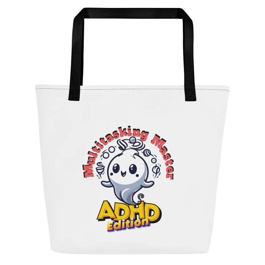 ADHD Multitasking Master Large Tote Bag w/ Pocket product image (7)