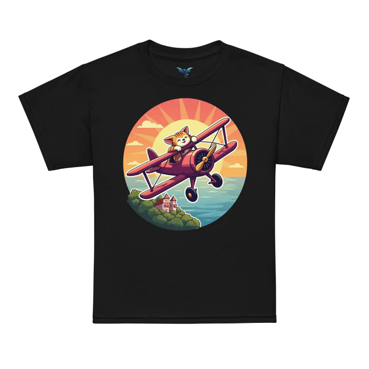 Whimsical Cat Adventure Youth Tee product image (9)