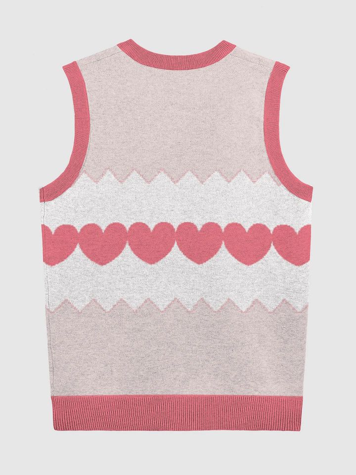 Line of Hearts Knitted Vest product image (2)