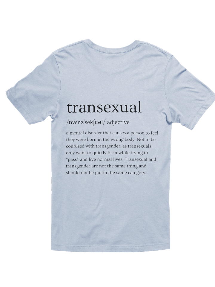 [Buck Angel Shop] Transexual Definition [black letters] - Unisex Graphic Tee product image (6)