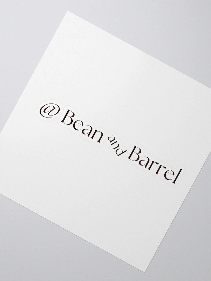 Bean and Barrel Channel Sticker product image (6)