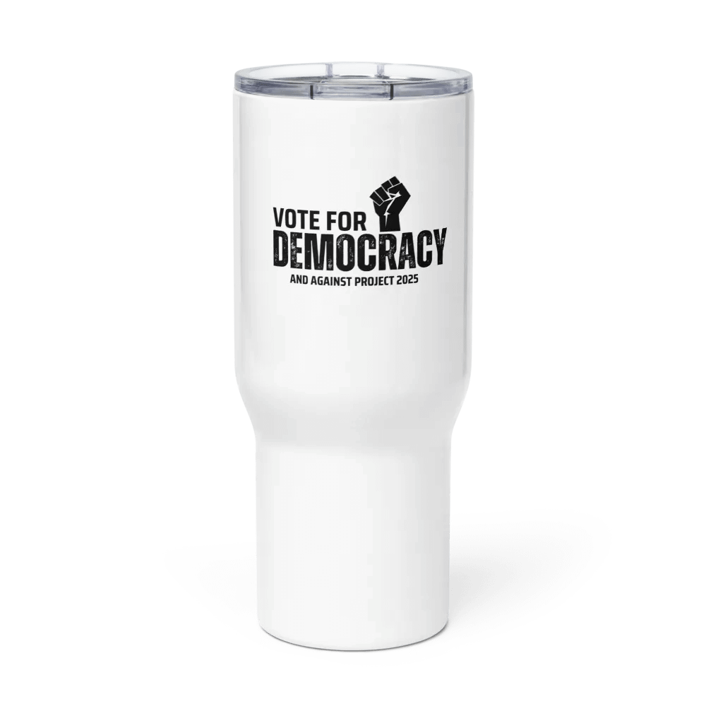 Pris-Vote For Democracy -TRAVEL MUG WITH A HANDLE product image (2)