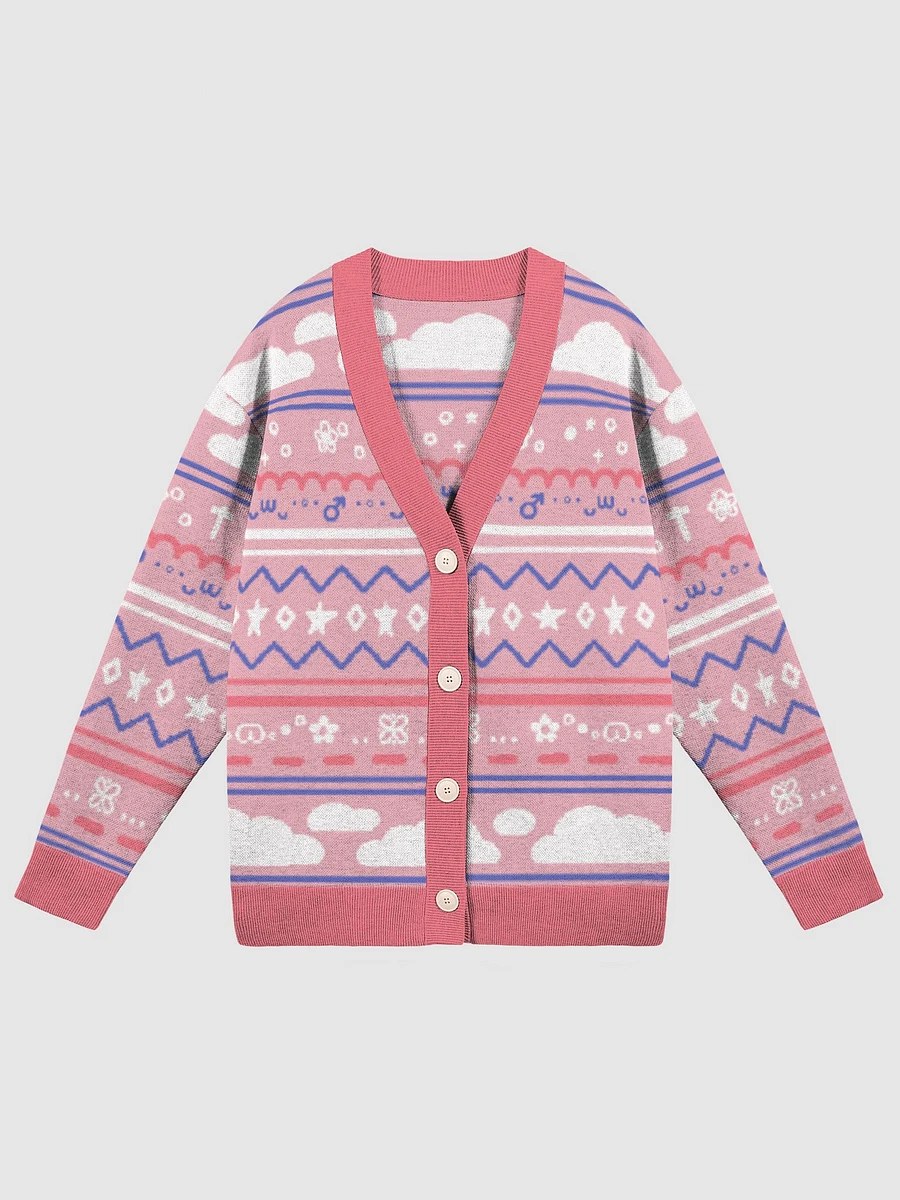 Cloudy Christmas Cardigan - Pink product image (5)