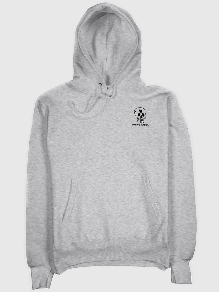 EMBROIDERED GRAY SKULL HOODIE product image (1)