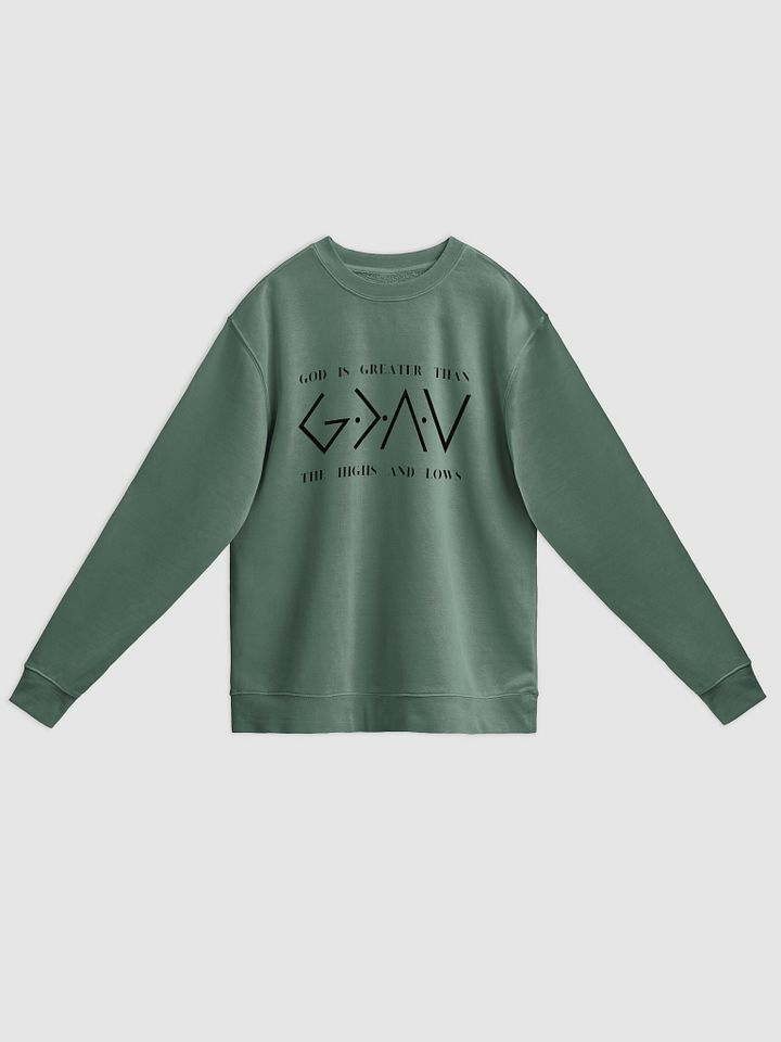 GOD IS GREATER Pigment Dyed Sweatshirt product image (7)