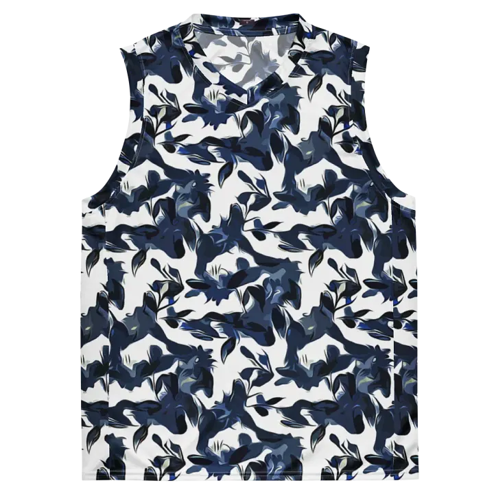 Wild Waves | Recycled Unisex Basketball Jersey product image (2)