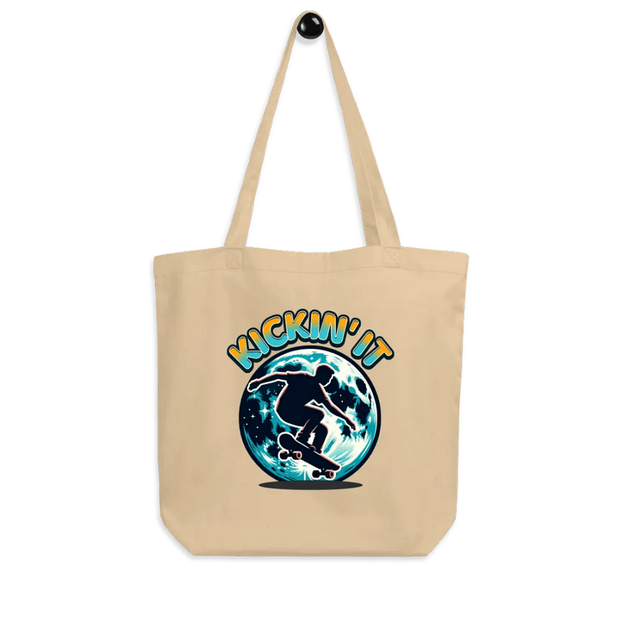 Kickin It Skateboarder Lunar Skater Tote Bag product image (6)