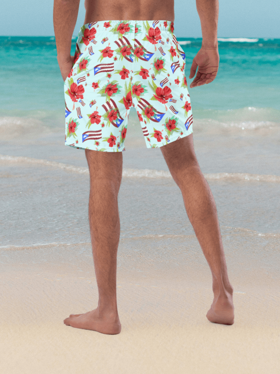 Puerto Rican Pride Swim Shorts product image (3)