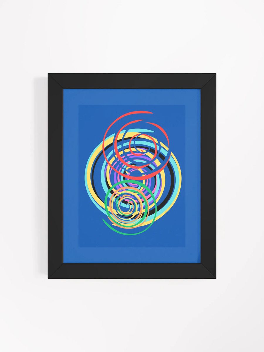 Vibrant Spiral Symphony Framed Poster product image (8)