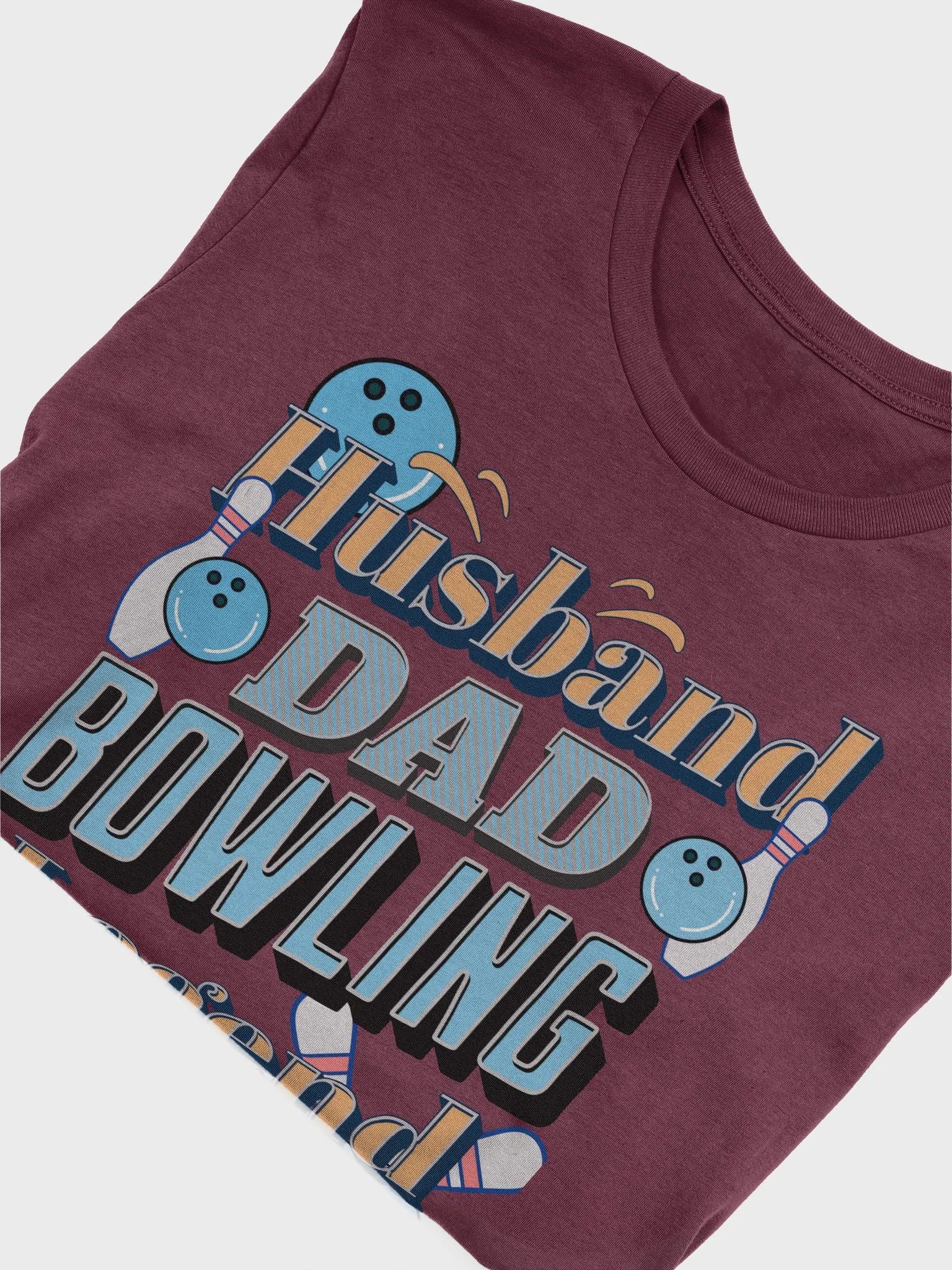 Husband Dad Bowling Legend Graphic T-Shirt product image (3)