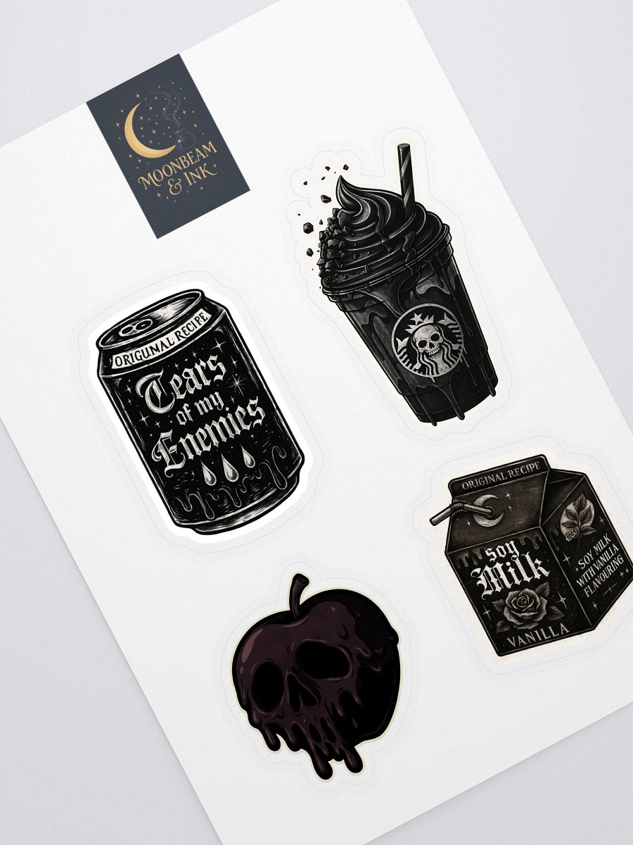 Gothic Food & Drink Parody Sticker Sheet product image (1)