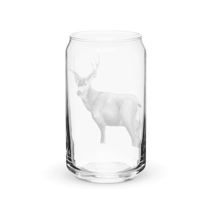 Deer Drawing Glass Can Cup product image (38)