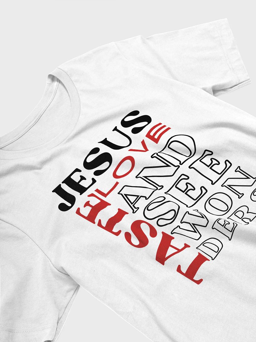 Taste JESUS Love Bella Canvas Christian T-shirt - Light product image (4)