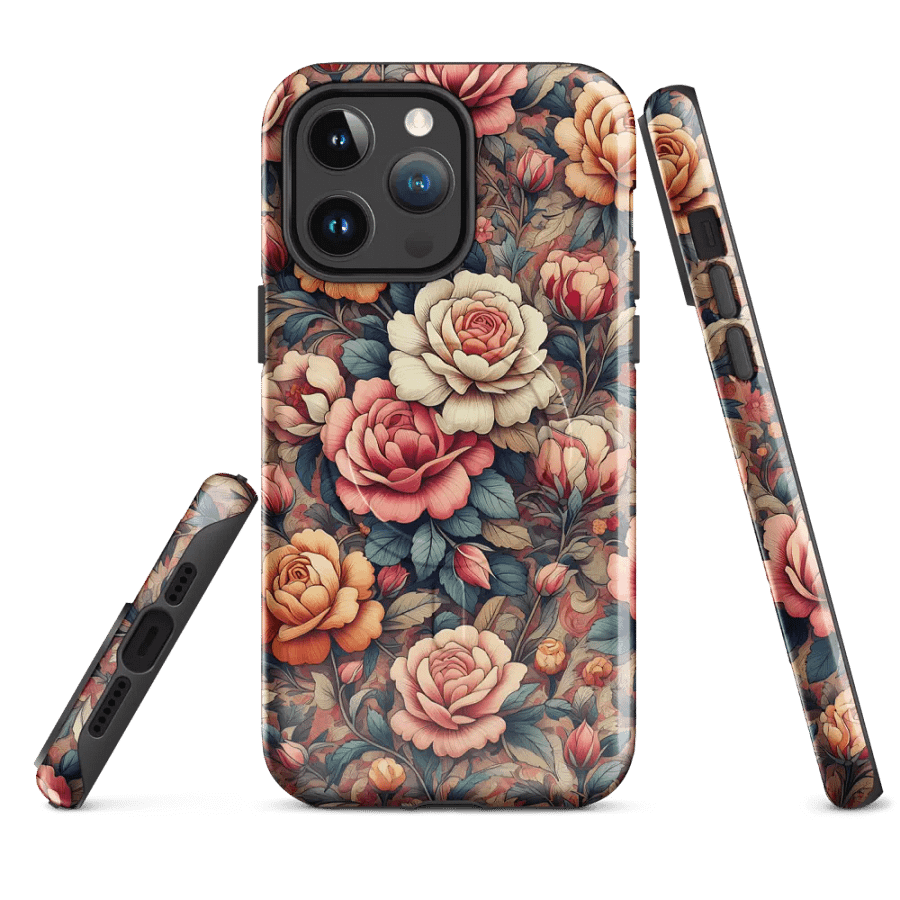 Vintage Rose Garden MagSafe® iPhone® Tough Case - Painting Artwork fit for iPhone 16 15 14 Pro Max product image (4)