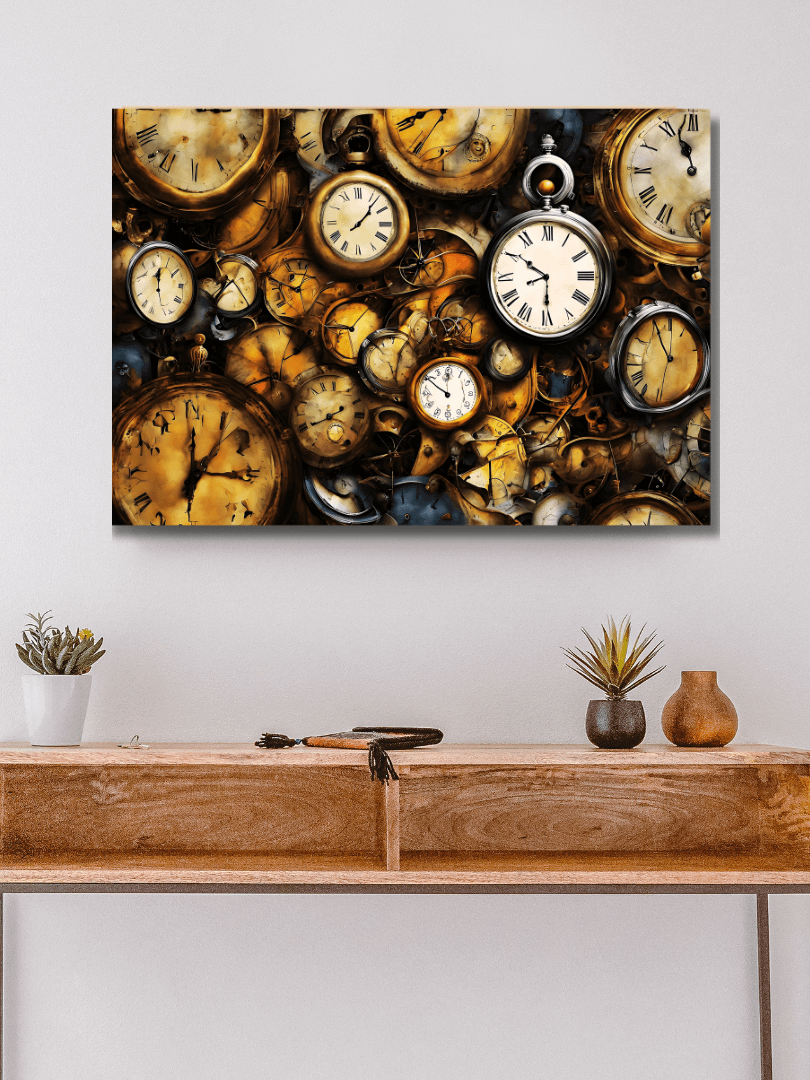 Time Confusion-14 | Canvas Artistic Wall Painting product image (5)