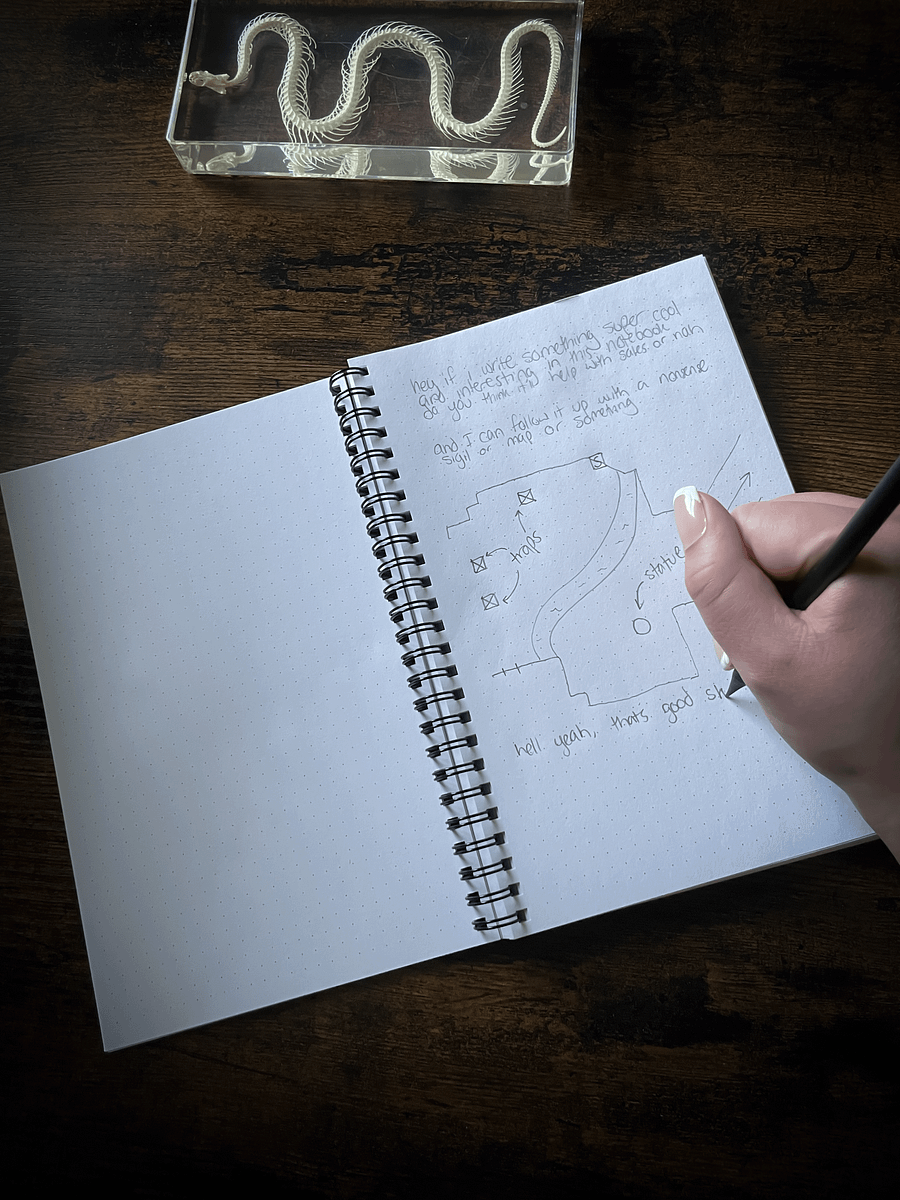 Wraith of Roses Spiral Notebook product image (5)