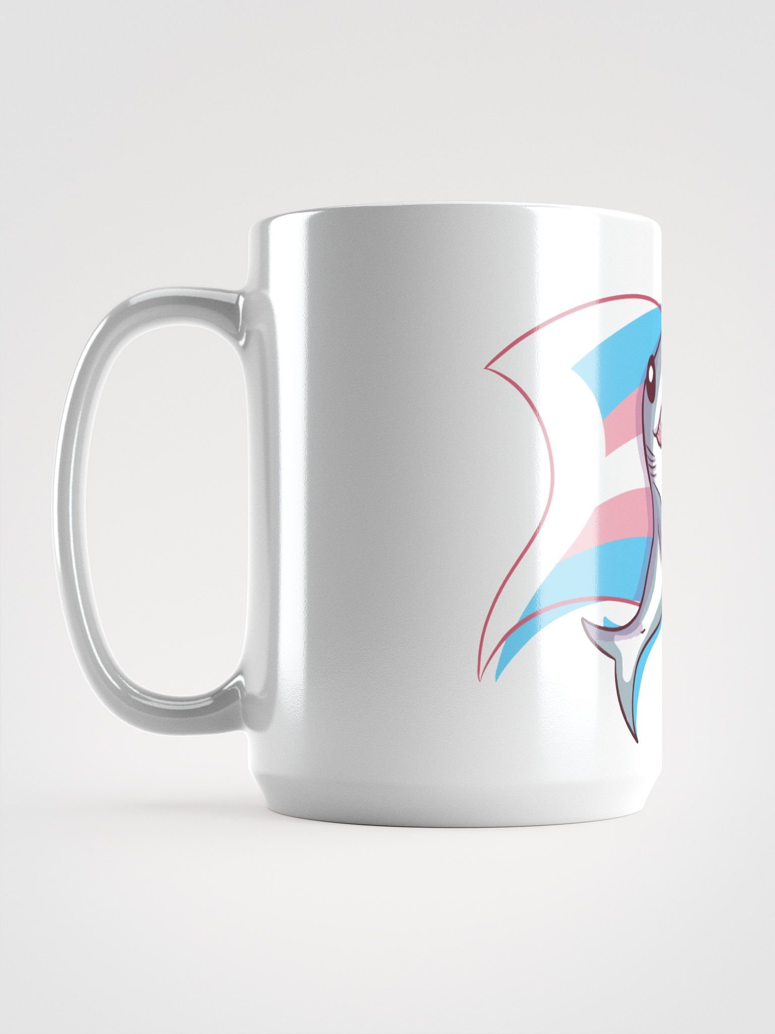 Trans Pride Shark Mug product image (1)