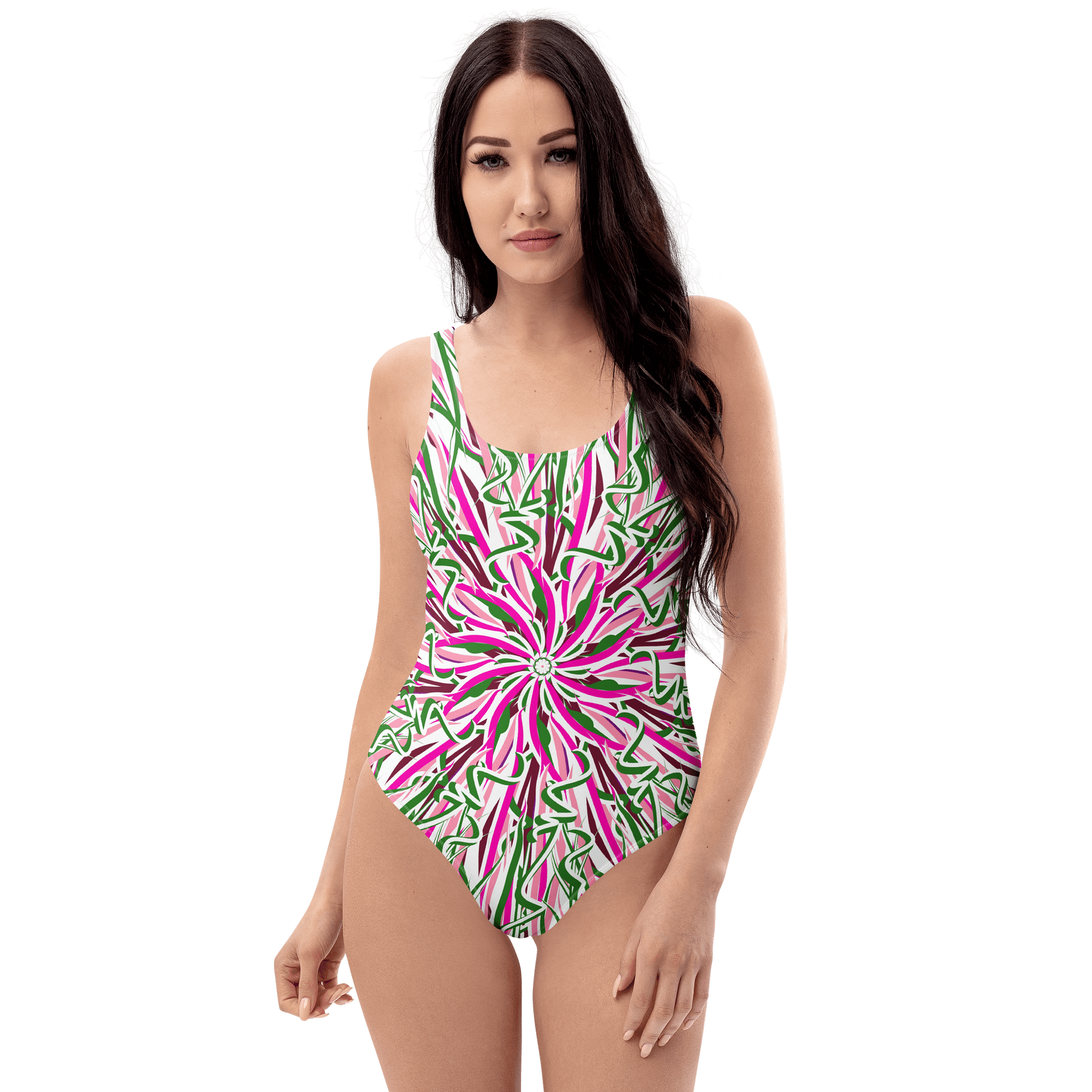 Radiant Swirls Custom One-Piece Swimsuit product image (1)