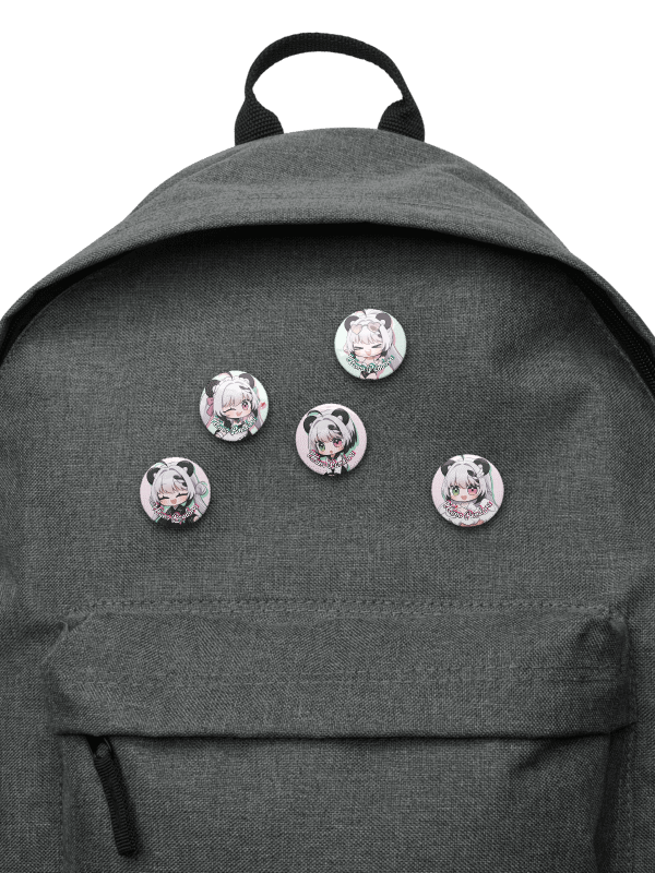 Utano Pandora 'Dress up Pan-chan' Badge Set (1.25 inch Version) product image (4)