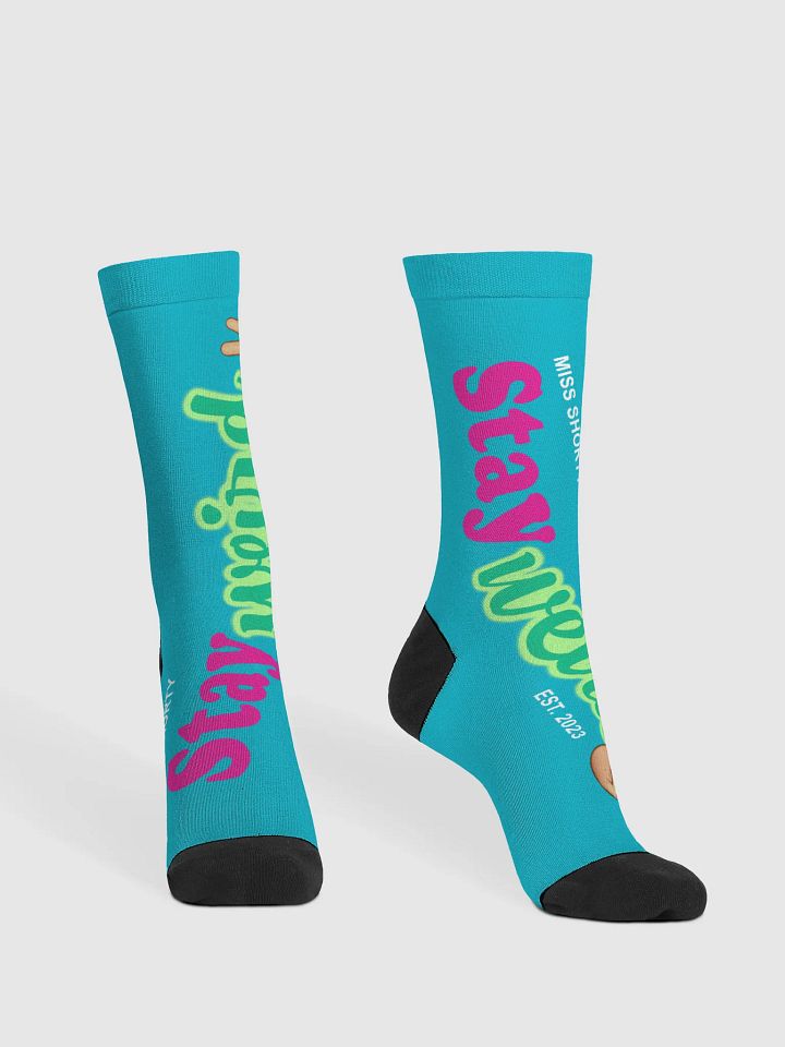 Stay Weird with a Peace Sign Socks! product image (2)