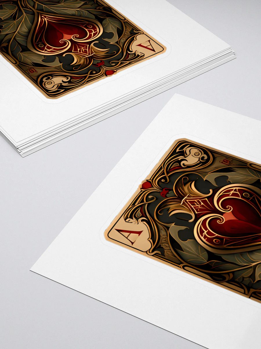 Ace of Hearts Floral Sticker product image (4)
