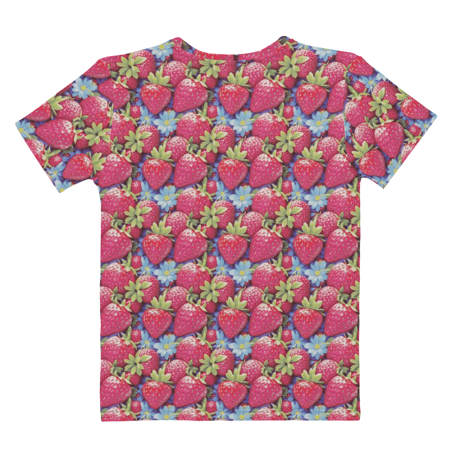 Cute Strawberry Pattern All Over Print T-shirt product image (9)