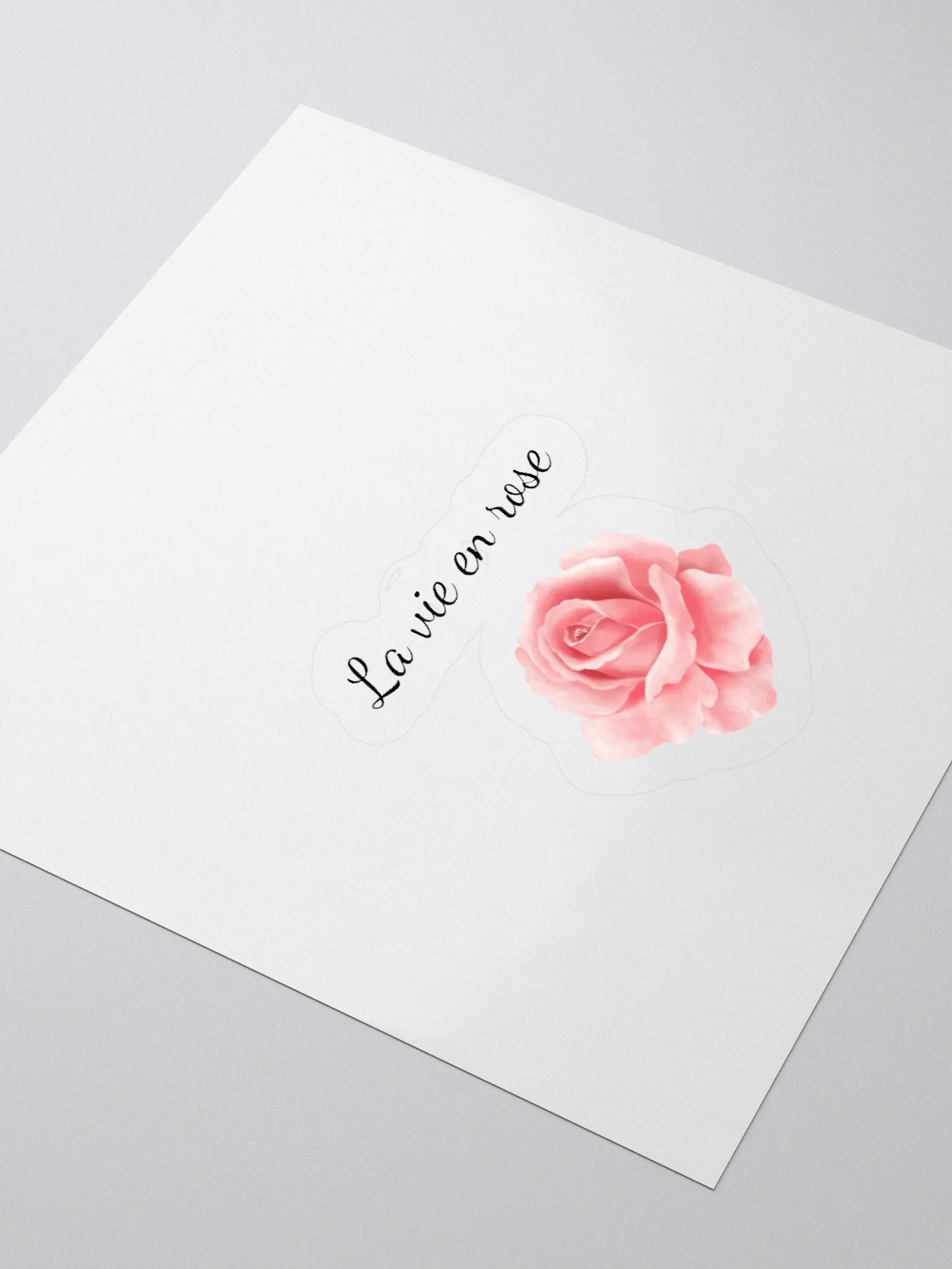 La Vie en Rose – Elegant Sticker 🌸🎷 product image (7)