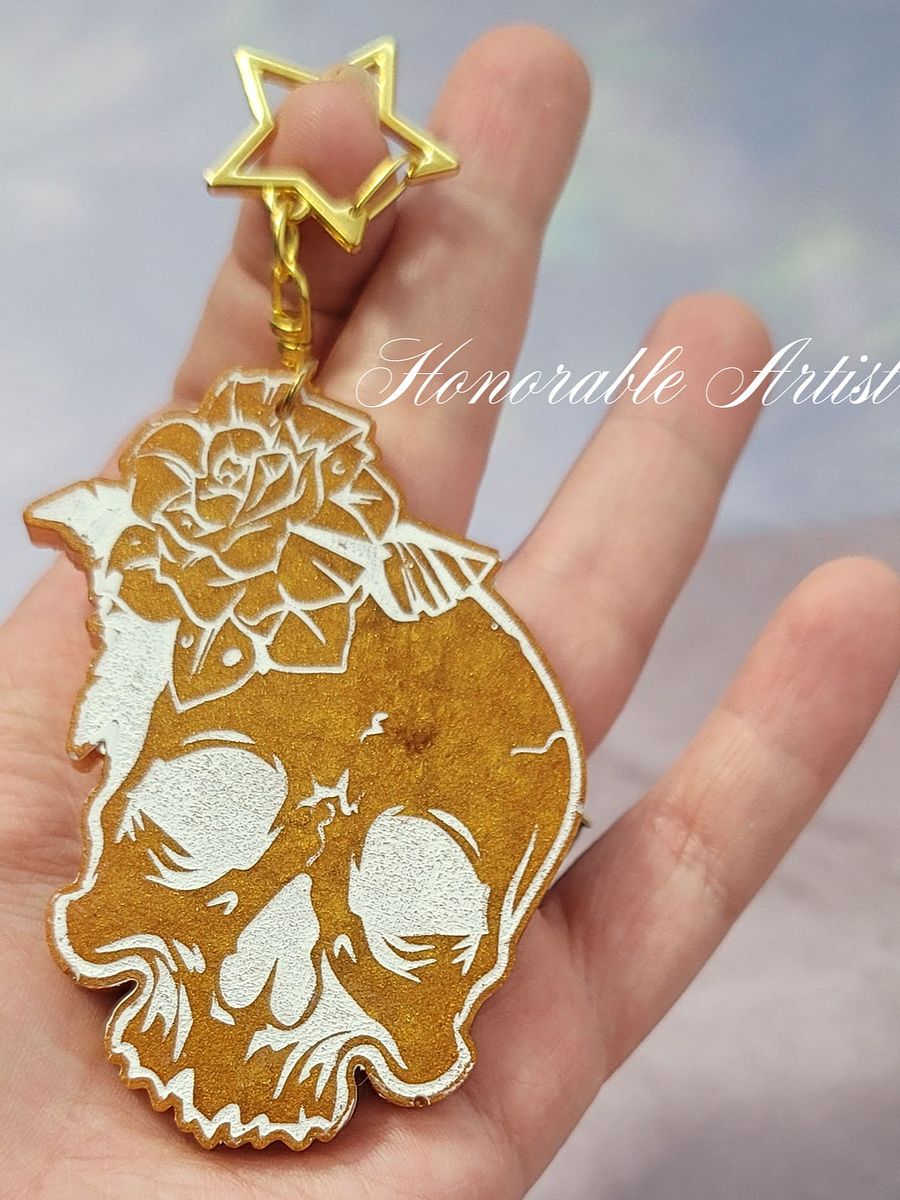 Skull and Rose Keychain product image (4)
