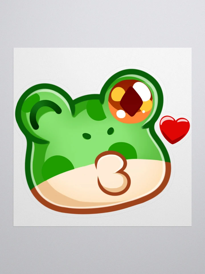 Froggy Kiss Sticker product image (1)