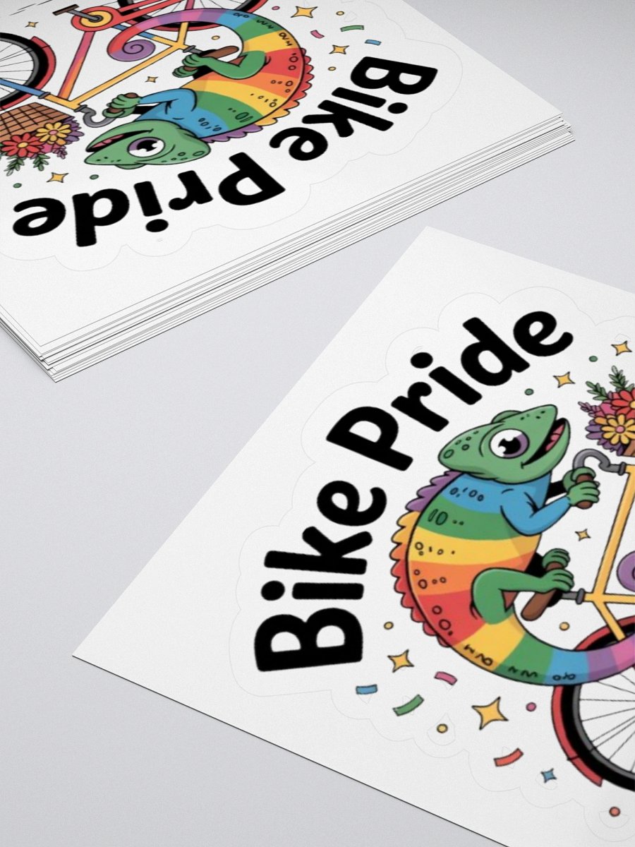 Exclusive 'Bike Pride' Chameleon Sticker by TDS Music - Celebrate Your Colours product image (10)